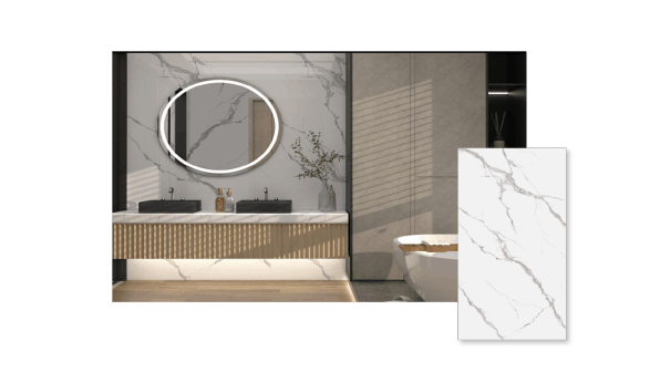 White Calacatta MS-001